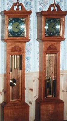 Paul built three clocks. One for us and one for each son.